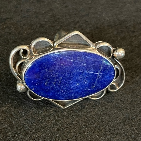 CHIMNEY BUTTE LAPIS LAZULI STERLING SILVER RING - Picture 9 of 11